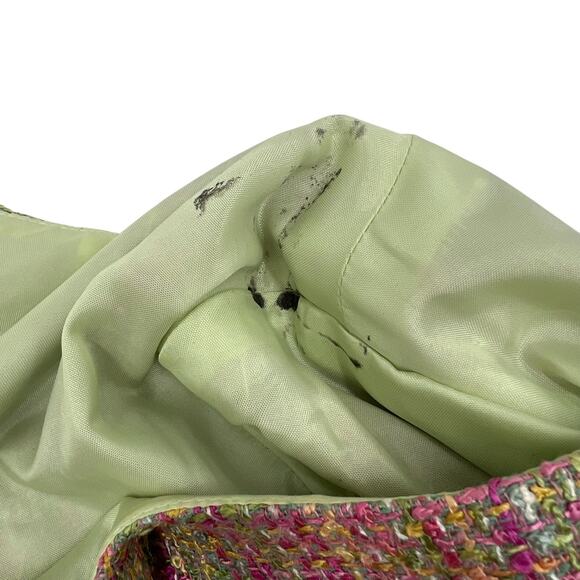 Talbots Womens Vintage Pink Preppy Tweed Silk Blend Shift Office Dress Sz 8P - Picture 8 of 12